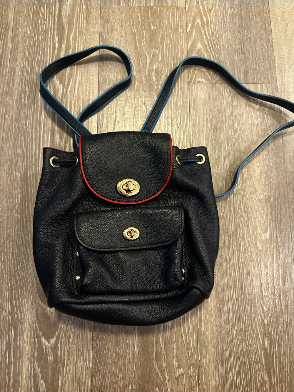 Vintage Coach Edgestain Leather Mini Backpack (Style 37789)